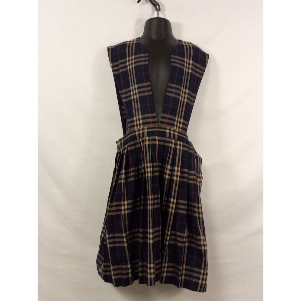 Schoolbelles Girl's Dark Blue, Tan, Red Jumper Uniform Size 7
